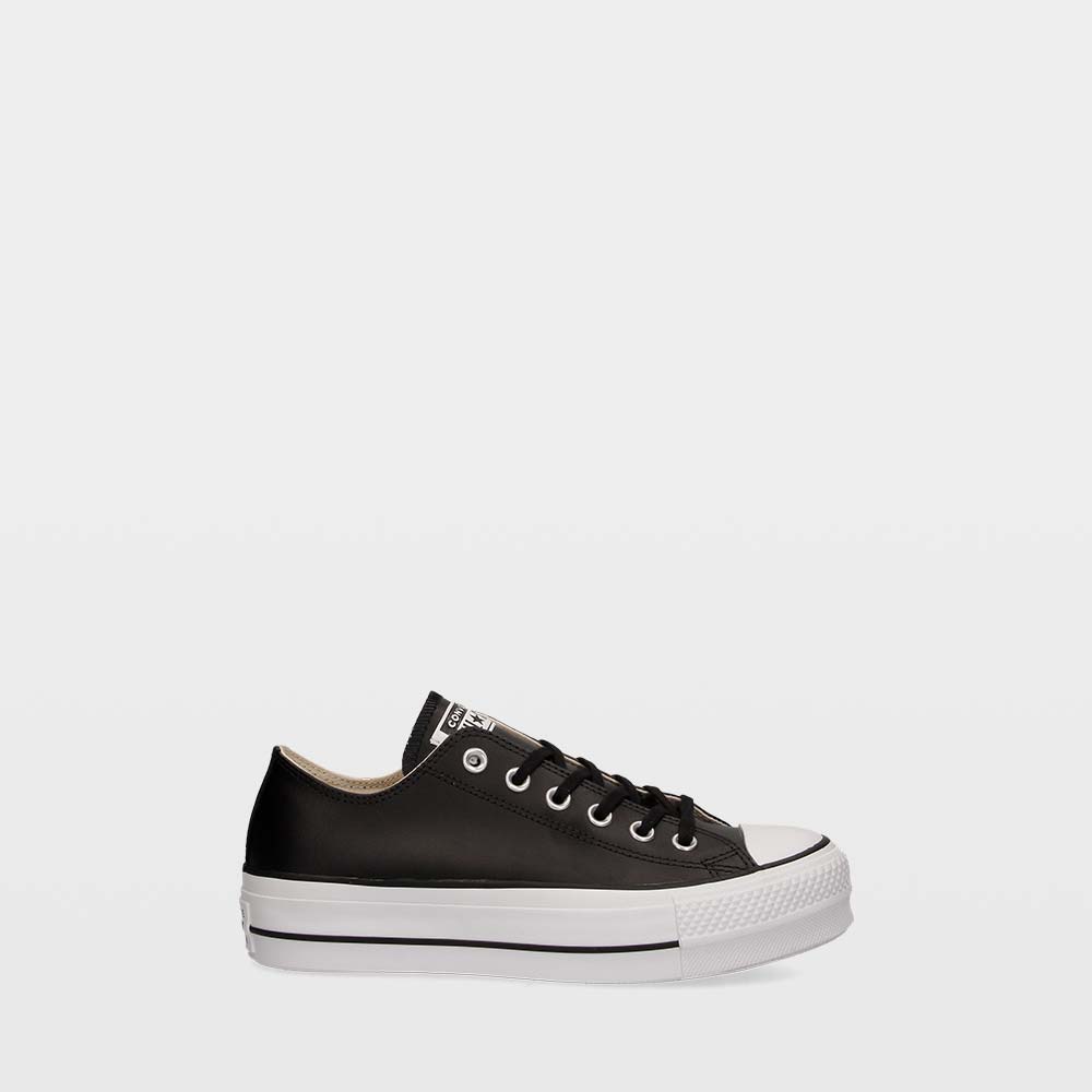 Converse Chuck Taylor All Star Lift Clean Leather Low Top Negras